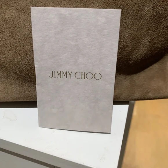 Authentic JIMMY CHOO Raven Suede Hobo Tote Shoulder Bag - Picture 5 of 8